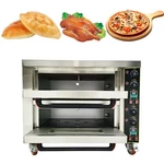Electric Pizza Oven Double-deck Commercial Kitchen Bread Pastries Meat 220V. Fixed Price $1250.20.