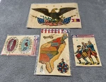 Lot Of 4 Vintage Meyercord 1776-1976 Bicentennial Commemorative Decals Nos. Fixed Price $18.74.