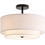 Calokes 16" Double Drum 3LIGHT Semi Flush Mount Ceiling Light, Classic Fabric.... Fixed Price $109.20.