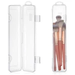 2 Pcs Travel Makeup Brush Case, Clear Plastic Cosmetic Holder With Tran.... Fixed Price $11.35.