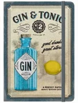 Nostalgic Art A5 Notebook Gin & Tonic Retro 128 Pages 21 X 14.5CM Embossed. Fixed Price $23.60.