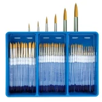Royal & Langnickel Soft Grip Gold Taklon Round Brush Assortment. Fixed Price $179.95.