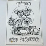 Friends Are Forever #6976 Tri-chem Chart Picture To Paint 1985 Vintage. Fixed Price $12.79.