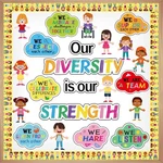 Diversity Bulletin Board Decoration Set Diverse Students Borders Cutouts For .... Fixed Price $17.94.