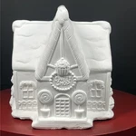 Ready To Paint Sweet Shop Plaster House Christmas Village Made 4 Studio Heavy. Fixed Price $28.95.