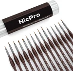 Nicpro Pcs Micro Fine Detail Paint Brush Set, Small Miniature 15, Brown. Fixed Price $21.46.