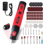 Afantti Corded Rotary Tool Electric Detail Sander Small Grinder Pen Kit Red. Fixed Price $27.99.