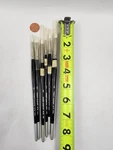 Robert Simmons Paint Brush Lot Of 6 - Fabric Master Flat Round Liner Nos. Fixed Price $24.95.
