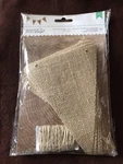 American Crafts 24 Pcs Burlap Banner 4.6"X6.37" Pennant Flag-diy. Fixed Price $6.99.
