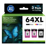 2PACK Tri-color & Black 64XL Ink Cartridges For Hp Envy 6255 6258 7800 7855 7858. Fixed Price $44.50.