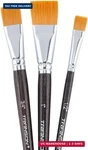 Transon Flat Paint Brush Set 3PCS For Acrylic Watercolor Gouache Oil And Body. Fixed Price $12.35.