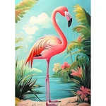 Heibago Flamingo Diamond Art Kits For Adults, 11.81 X 15.74 Inches,. Fixed Price $14.99.