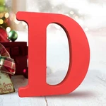 6 Inch Red Wood Letters Unfinished For Wall Decorative Sta.... Fixed Price $12.49.