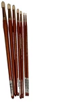 New Professional Artist Hogbristle Long Handle Brushes Oil Painting Lot 7. Fixed Price $31.00.