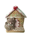 Christmas Gingerbread Kitty Cat Iced Sugar Glittered Cookie House Figurine New. Fixed Price $14.95.