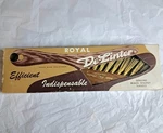 Vintage Royal De-linter Brush Black Walnut Handle Hair Remover For Clothes Etc. Fixed Price $12.00.