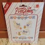 Vintage Nos Plaid Accents On Everything Rub Paints Playful Kittens 57032. Fixed Price $6.39.