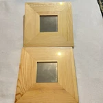 New Lot Of 2 Ikea Malma Framed Wall Mirror 10 X , Unfinished Natural Wood. Fixed Price $15.99.