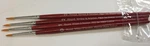 Lot Of 4 Winsor & Newton Red Handle Watercolor Brushes Round #0, 1, 2, 3. Fixed Price $11.25.