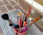 Excellent Lot Of 33 Quality Fine Detail Assorted Short Watercolor Artist Brushes. Fixed Price $54.95.