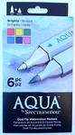 Spectrum Noir Aqua Watercolor Markers Brights 6 Dual Tip Crafters Companion. Fixed Price $14.45.