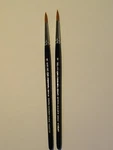 2PCS Tobgi's Artist Quality Golden Synthetic Sable Round Detail Brush #6-GERMANY. Fixed Price $15.41.