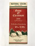 Vintage 1954 Gems Christmas Cards Plastichrome Sample Book Creative Co.. Fixed Price $39.99.