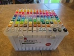 Kingart Double-ended Alcohol Markers Lot 120PCS Fine Point & Chisel Tips. Fixed Price $45.00.