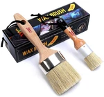 Chalk Paint Brushes Set, Pack Of Wax - 2.5 Inches Large, Natural Bris.... Fixed Price $42.78.