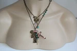 Multiple-crosses, Medallions, Charms Necklace. Artistic. Fixed Price $143.10.