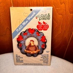 Apple Bits & Paste Plaid Mini Wreath Country Love #59263 Wood Cutout Craft. Fixed Price $8.00.