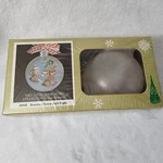Vintage Kristy Christmas Tole Painting Ornament Kit #8068 Bunnies Snowball Fight. Fixed Price $13.00.