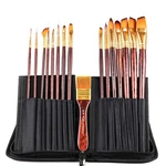 Transon 16PCS Professional Long Artist Paint Brush Set With Case Assort.... Fixed Price $25.72.
