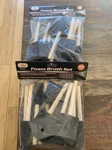 (2) 10 Piece Foam Paint Brush Set W/ Wood Handle Iit 1" 2" 3" 4" Inch Lot. Fixed Price $11.99.
