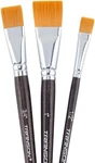 Transon Flat Paint Brush Set 3PCS For Acrylic Watercolor Gouache Oil And Body. Fixed Price $11.96.