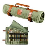Earth & Fiber Co. Waxed Canvas Brush Holder - Bag For Painting, Dra.... Fixed Price $38.36.