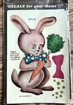 Vintage 1979 Meyercord Decals Easter Rabbit Bunny 495-A Storage Odor Nos. Fixed Price $7.25.