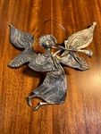 Don Drumm Pewter Hanging Angel - Peace Heralding Blowing Horn. Fixed Price $99.99.
