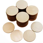 100 Pieces Unfinished Circle - 2 Inch Round Disc Blank Natural Wooden Cutou. Fixed Price $10.00.