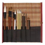 15PCS Chinese Calligraphy Brush Painting Set Wolf Hair Sumi Art Pens W/ Roll Bag. Fixed Price $12.71.