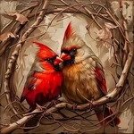 Czywjmei 5D Diamond Painting Kits For Adults Beginners,diy Two Bird A.... Fixed Price $6.01.