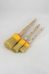 Set 3 Professional Quality Round Chalk Paint Brushes - Made Germany. Fixed Price $39.95.