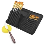 15PCS Durable Artist Brush Set With Canvas Bag Professional Painting Tools. Fixed Price $15.95.