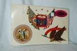 Usa American Eagle 1776 Patriot Meyercord Decoration Water Decal Tole 1104B. Fixed Price $10.00.