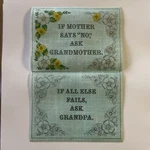 Picture To Paint Tri-chem Artex 8317 Grandma & Grampa Samplers (partial Color). Fixed Price $24.95.