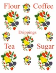 Vintage Retro Fruit Or Canister Label Transfers Waterslide Decals You Pick. Fixed Price $13.99.