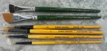 Robert Simmons Paint Brush Round & Flat Plaid One Stroke Dewberry Angular Lot 6. Fixed Price $29.99.
