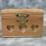 Modern Vtg Darice Wood Trinket Box W/ Heart Cutouts Unfinished 3 X2.5. Fixed Price $10.99.