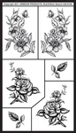 Armour Rub Stencil Detailed Floral Glass Etching Craft Tool. Fixed Price $16.60.