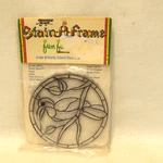Htf Vintage Toucan Bird Stain-a-frame Glass-like Ornament Nos Accento Crafts Wow. Fixed Price $12.85.